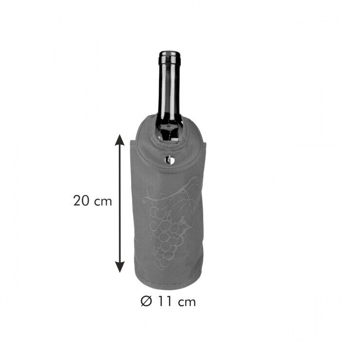 Tescoma Weinkühler Eis Chiller Stick mit Eisform Flaschenkühler Sekt Kühltasche
