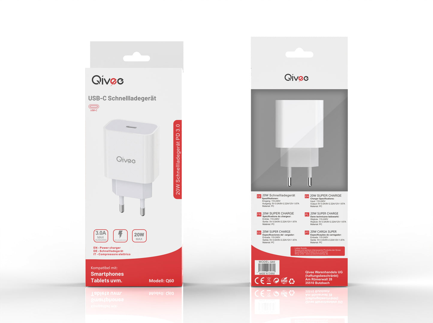 20W Schnell Ladegerät Netzteil USB-C Power Adapter für iPhone 12 13 14 Pro Max