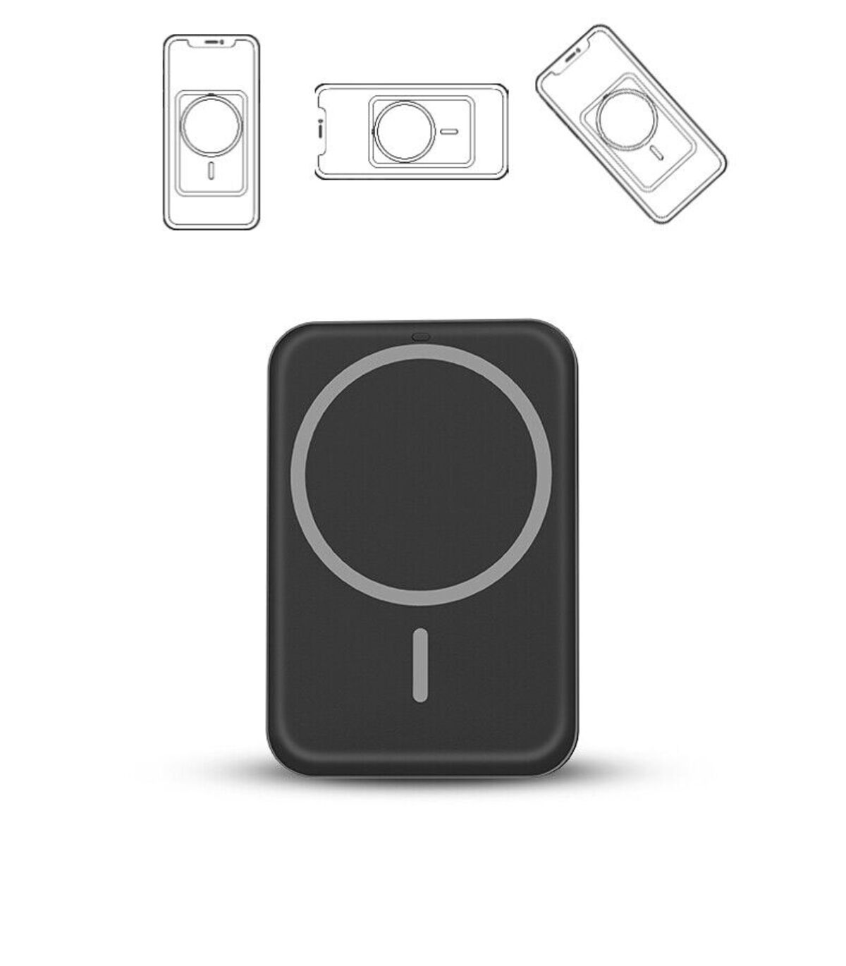 Auto Halterung Wireless Ladegerät KFZ 2in1 Universal Handy Induktion Magnetisch