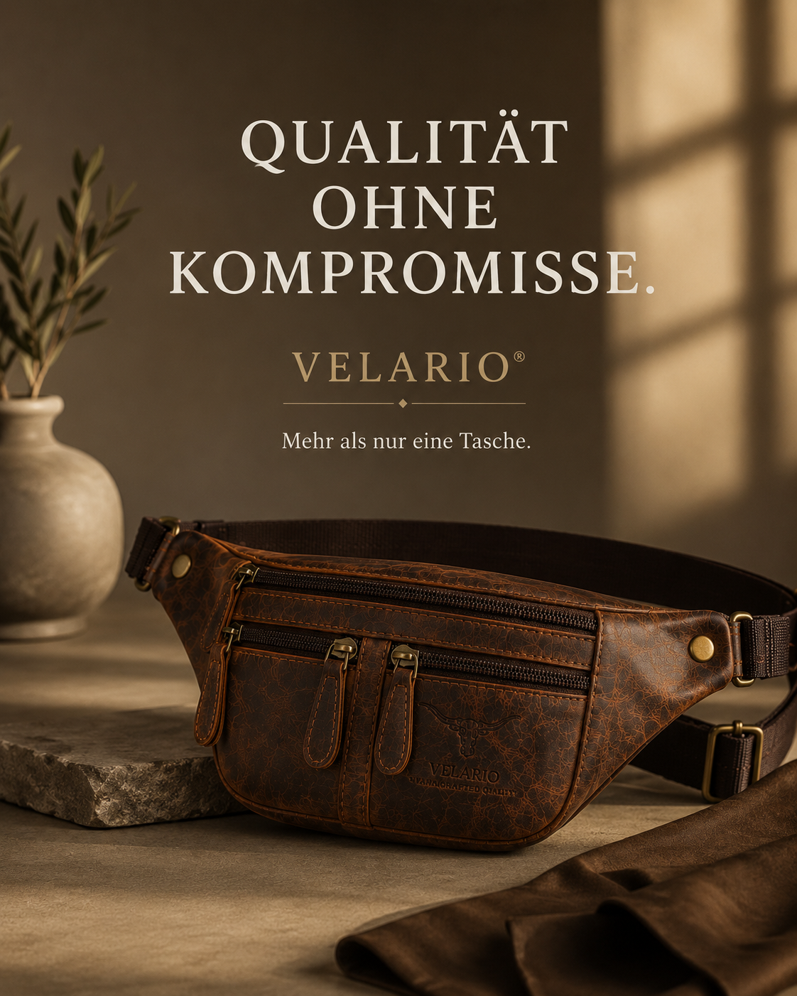 Bauchtasche echt Leder Gürteltasche Hüfttasche Umhängetasche Crossbag Tasche