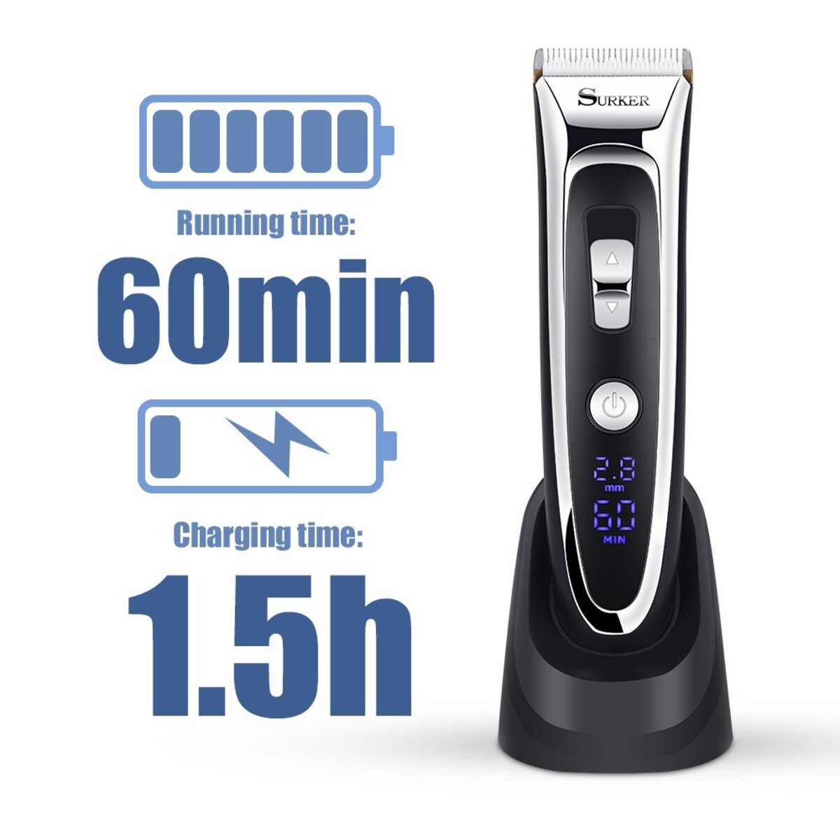 Haarschneidemaschine Haarschneider Profi Trimmer Rasierer Bart Clipper Hair Akku
