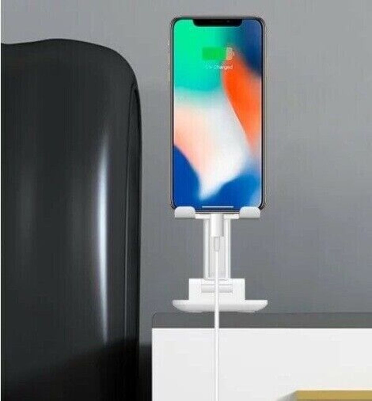 Handy Halterung Universal Smartphone Halter klappbar für Bürotisch Küche Reise