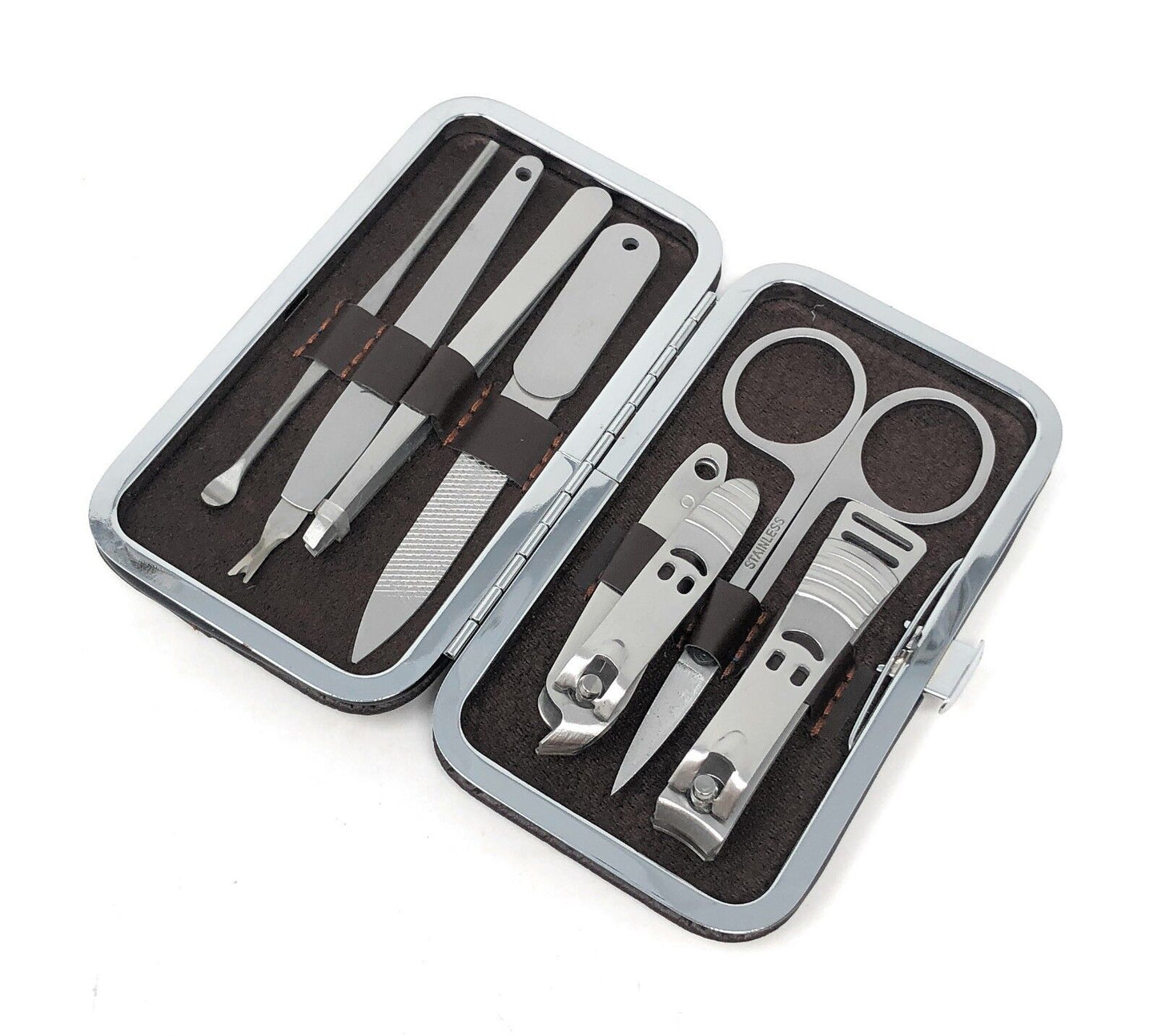 Profi 7 Teiliges Maniküre Set Nagelpflege Nagelknipser Pediküre Nagelset Etui