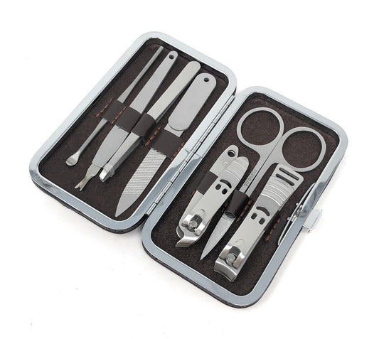 Profi 7 Teiliges Maniküre Set Nagelpflege Nagelknipser Pediküre Nagelset Etui