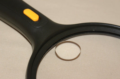 Profi Lupe Leselupe Vergrößerungsglas Jumbo Taschenlupe Juwelier Leuchtlupe LED