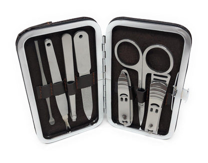 Profi 7 Teiliges Maniküre Set Nagelpflege Nagelknipser Pediküre Nagelset Etui