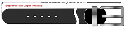 Echt Leder Gürtel Herren Damen Ledergürtel Schwarz 4cm für Anzug, Jeans Kürzbar