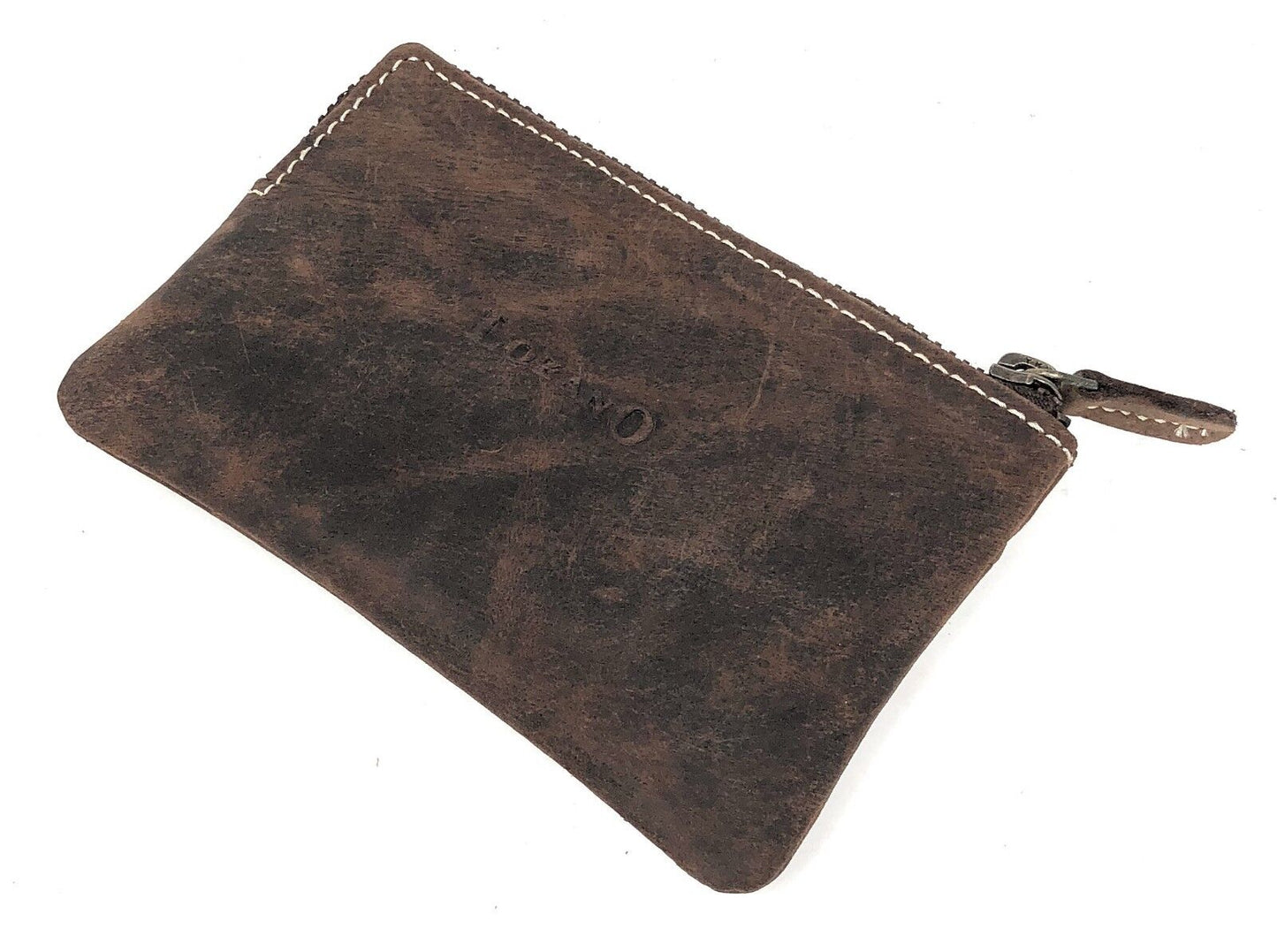 LozanO Schlüsseletui Büffel Leder Schlüsseltasche Schlüsselmappe braun Vintage