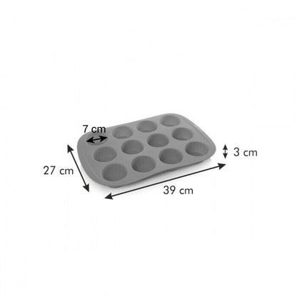 Tescoma 12er Set MUFFINFORM Backform MUFFIN Muffinförmchen