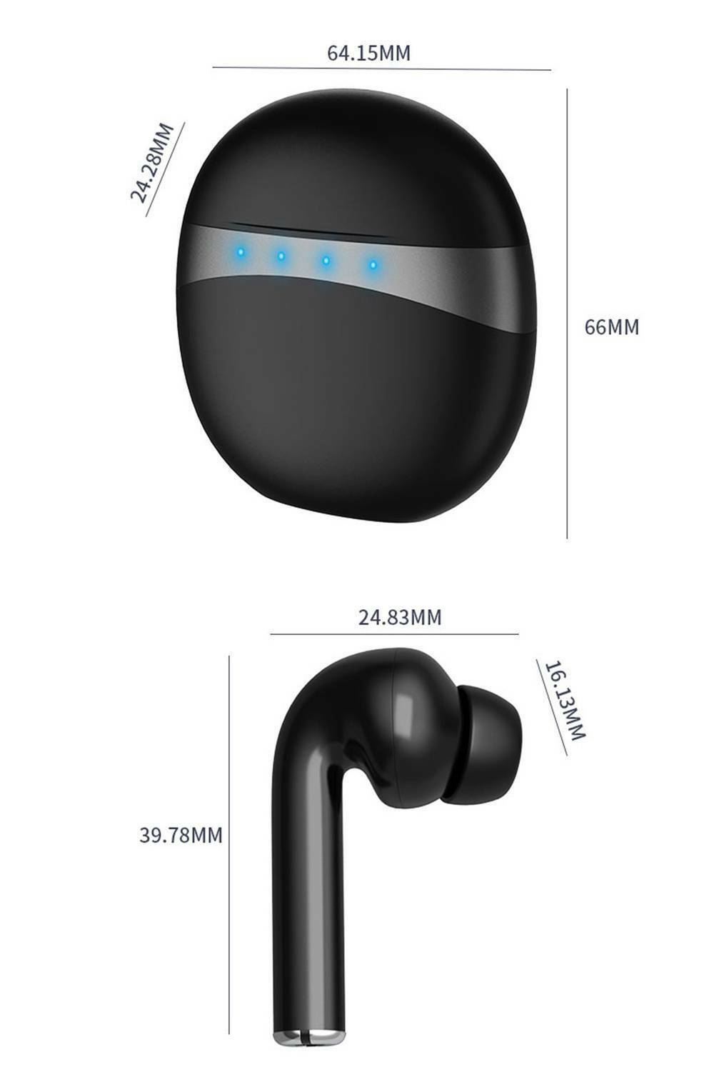 Kopfhörer Headset Bluetooth Ohrhörer Kabellos Stereo Wireless Bass Touch Control