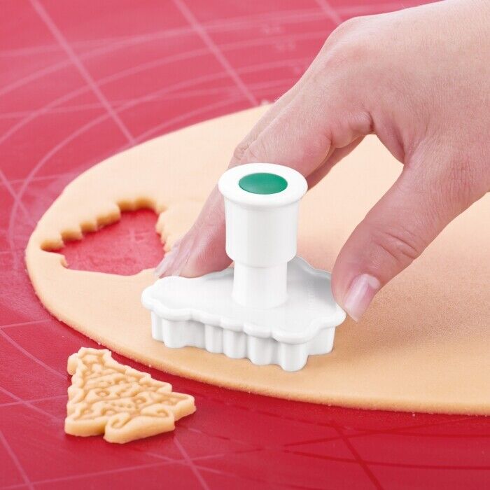 Tescoma Ausstecher mit Stempel für Kekse Plätzchen Weihnachten 4er Set Keksform