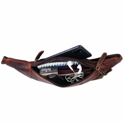 Bauchtasche Gürteltasche Hüfttasche Umhängetasche Crossbag Leder Sport Tasche