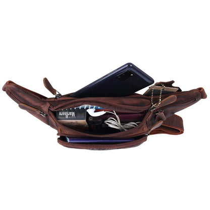 Bauchtasche Gürteltasche Hüfttasche Umhängetasche Crossbag Leder Sport Tasche