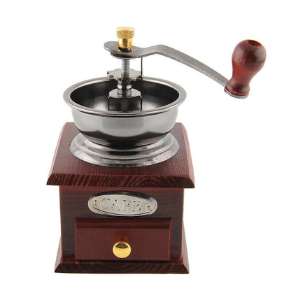 Kaffeemühle manuell Retro-Stil Keramikmahlwerk für Kaffeebohnen Pfeffer, Gewürze