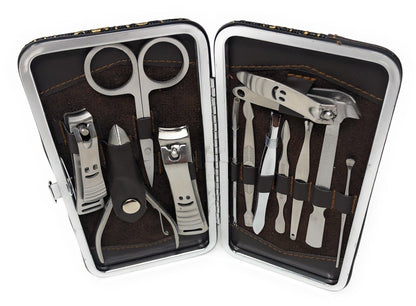 Profi 12 Teiliges Maniküre Set Nagelpflege Nagelknipser Pediküre Nagelset Etui