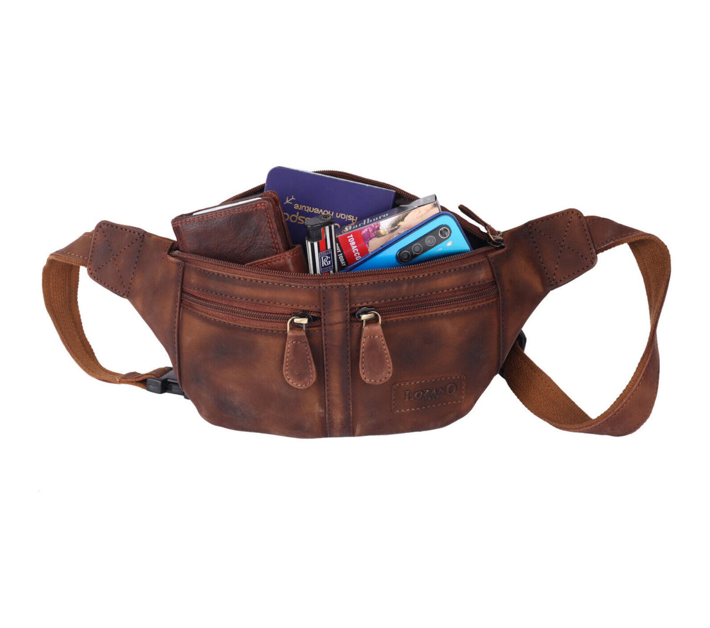 Bauchtasche Gürteltasche Hüfttasche Umhängetasche Crossbag Leder Sport Tasche