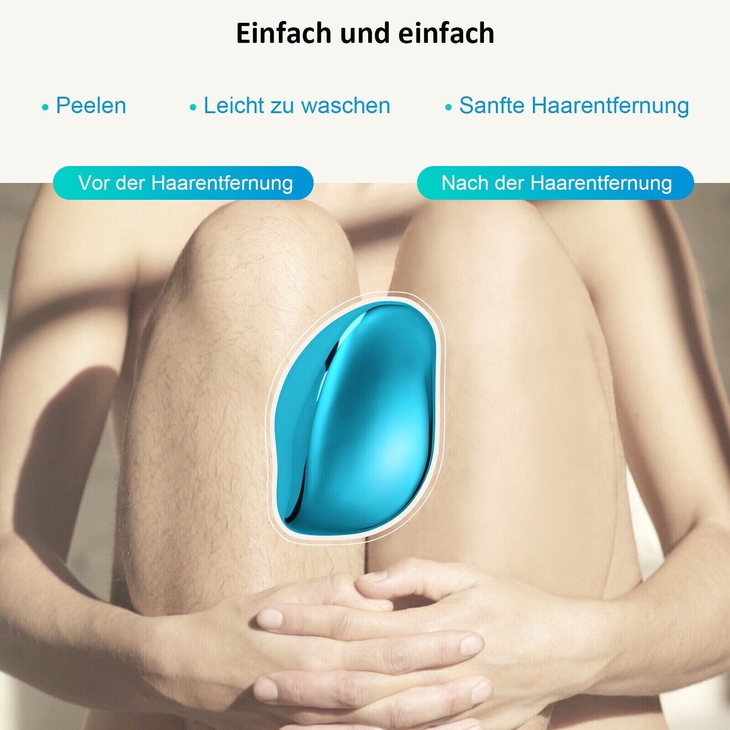 Rubby Schmerzlose Haarentfernung Kristall Epilierer für Körper Arm Beine Nano