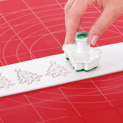 Tescoma Ausstecher mit Stempel für Kekse Plätzchen Weihnachten 4er Set Keksform