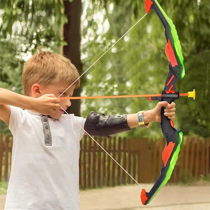 Bogenschießen Pfeil und Bogen mit Zielscheibe Leuchtend Kinderbogen Spielzeug