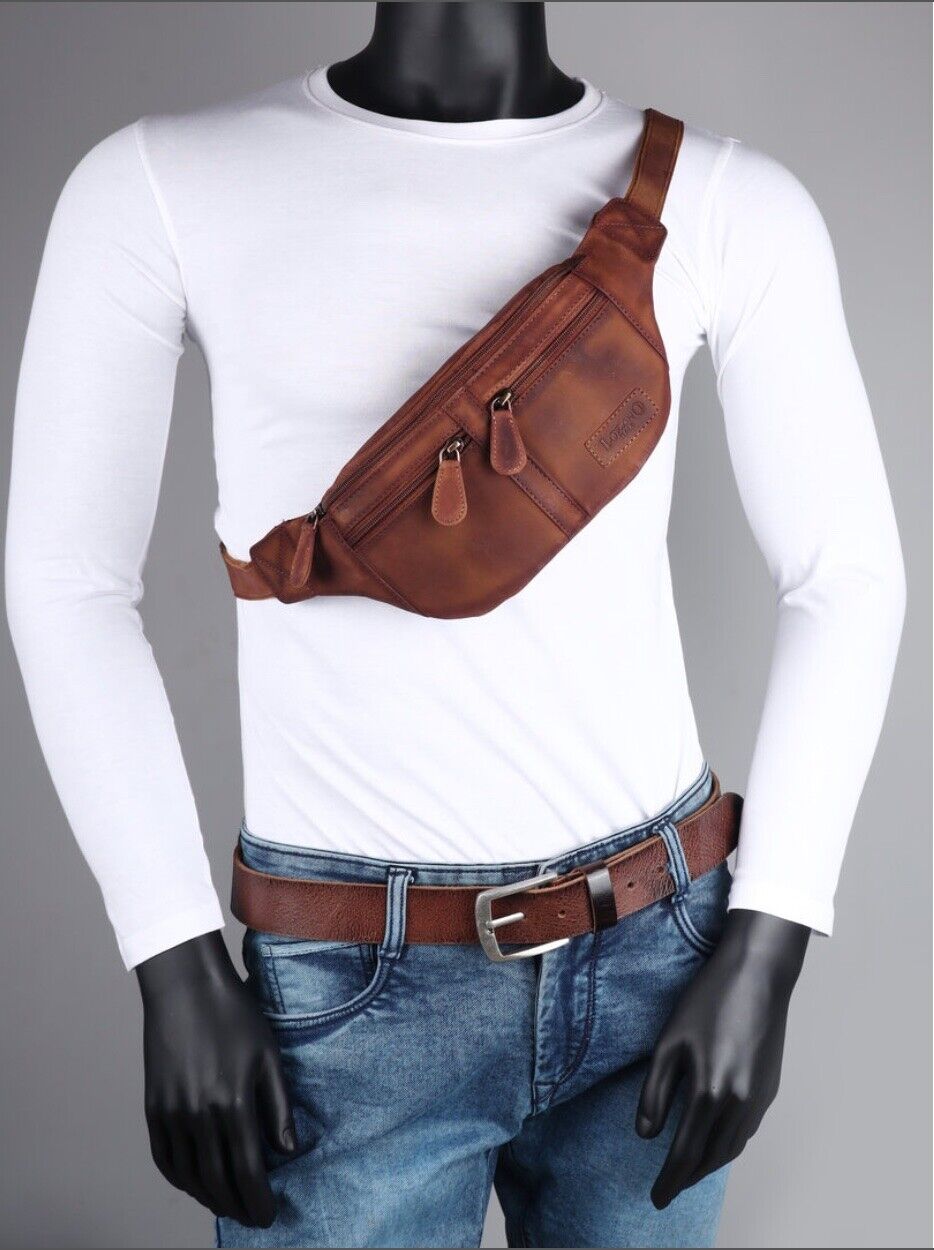 Bauchtasche Gürteltasche Hüfttasche Umhängetasche Crossbag Leder Sport Tasche