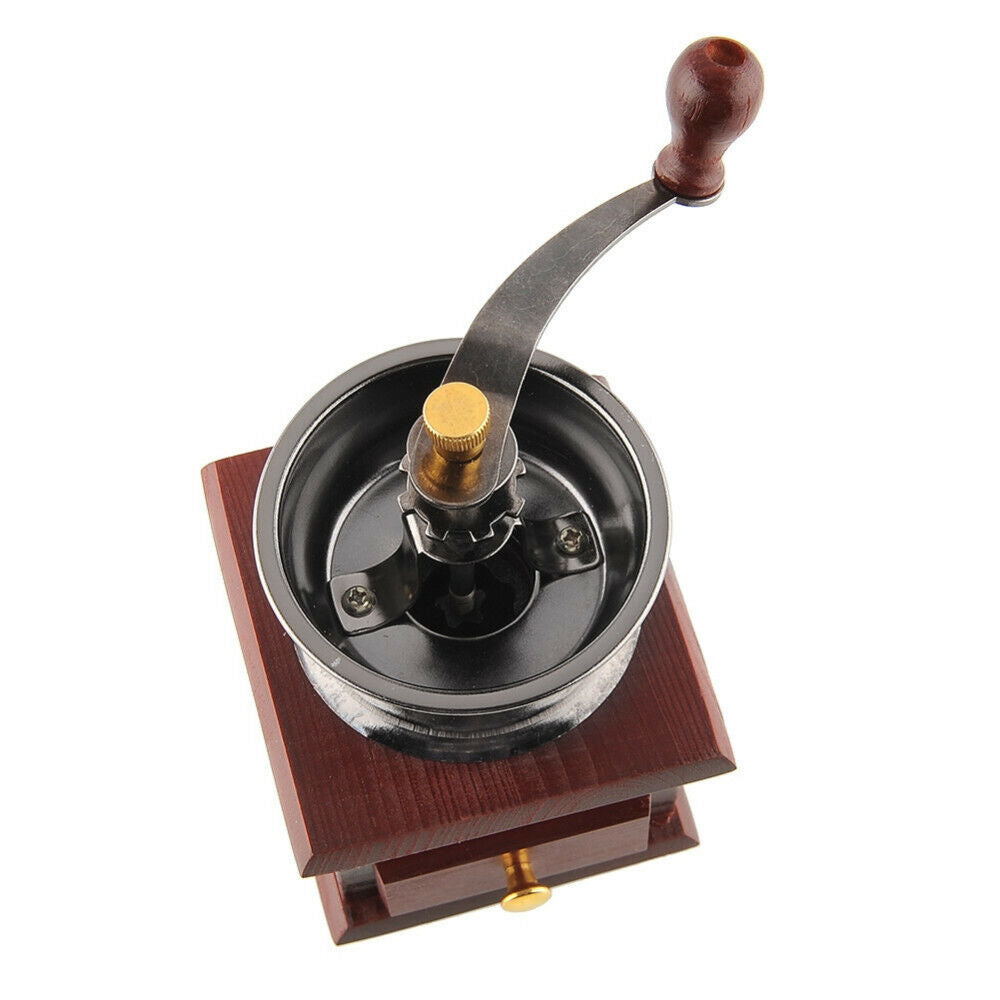Kaffeemühle manuell Retro-Stil Keramikmahlwerk für Kaffeebohnen Pfeffer, Gewürze