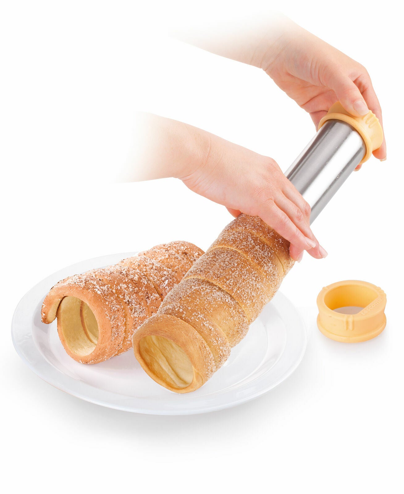 Tescoma Backformen für Baumkuchen Trdelník Form Schillerlocken Baumkuchenform