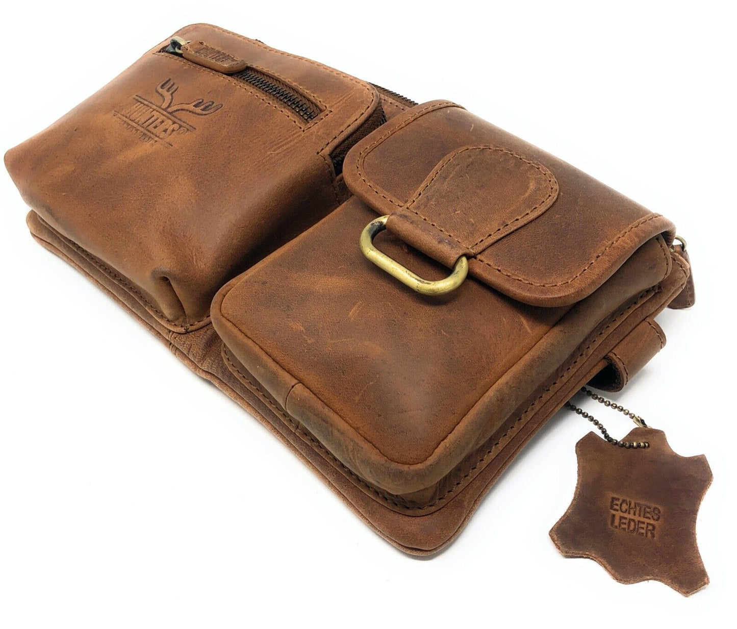 Bauchtasche Gürteltasche Brusttasche Messenger Bag Hüfttasche echt Leder