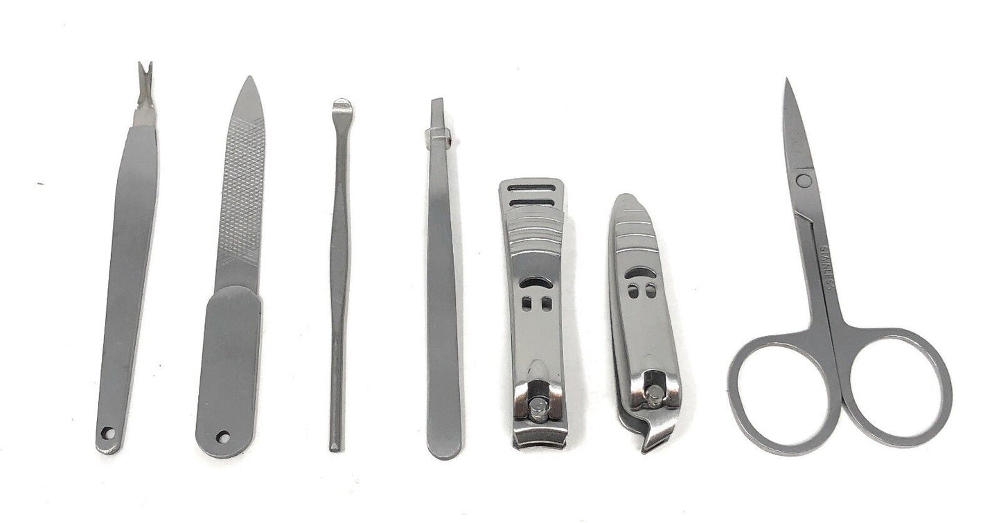 Profi 7 Teiliges Maniküre Set Nagelpflege Nagelknipser Pediküre Nagelset Etui