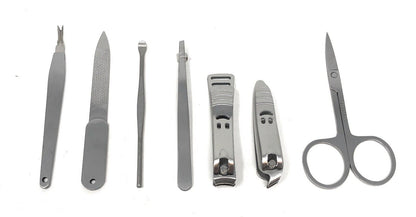Profi 7 Teiliges Maniküre Set Nagelpflege Nagelknipser Pediküre Nagelset Etui