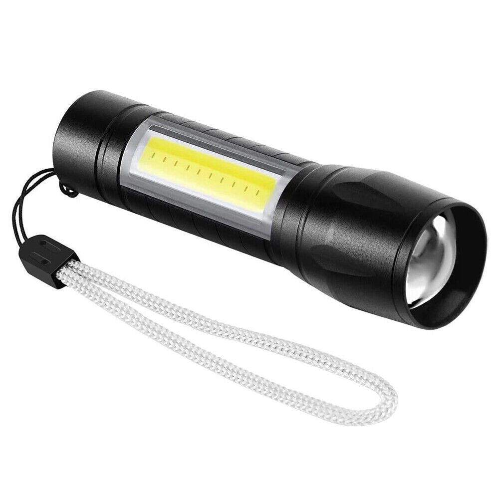 MINI Taschenlampe LED Cree Zoom Polizei 1000 Meter Leuchtweite inkl. Akku USB