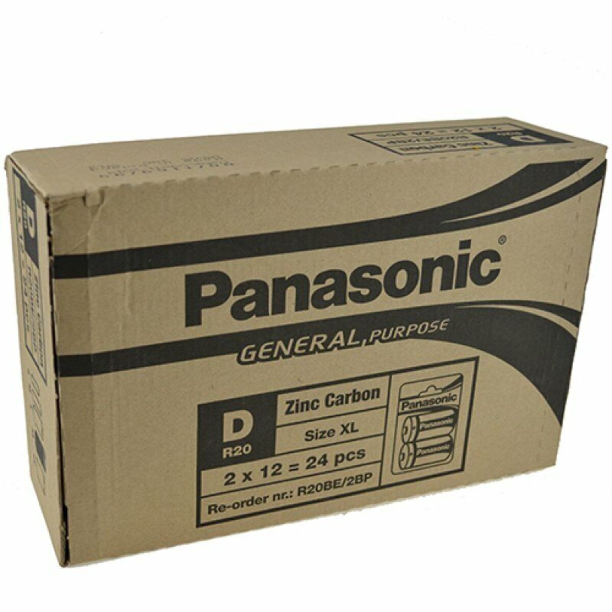 12 x Panasonic Batterien 1,5 Volt R20 Batterie 1.5 V MONO Zellen D LR20