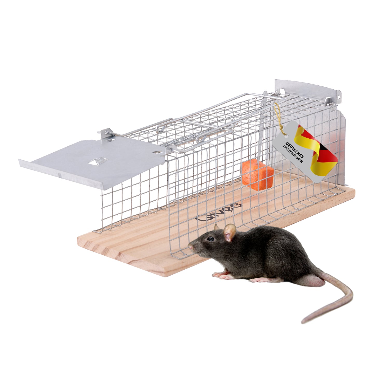 4x Rattenfalle Lebendfalle 30cm Rattenfänger Mausefalle Köderfalle Käfigfalle XL