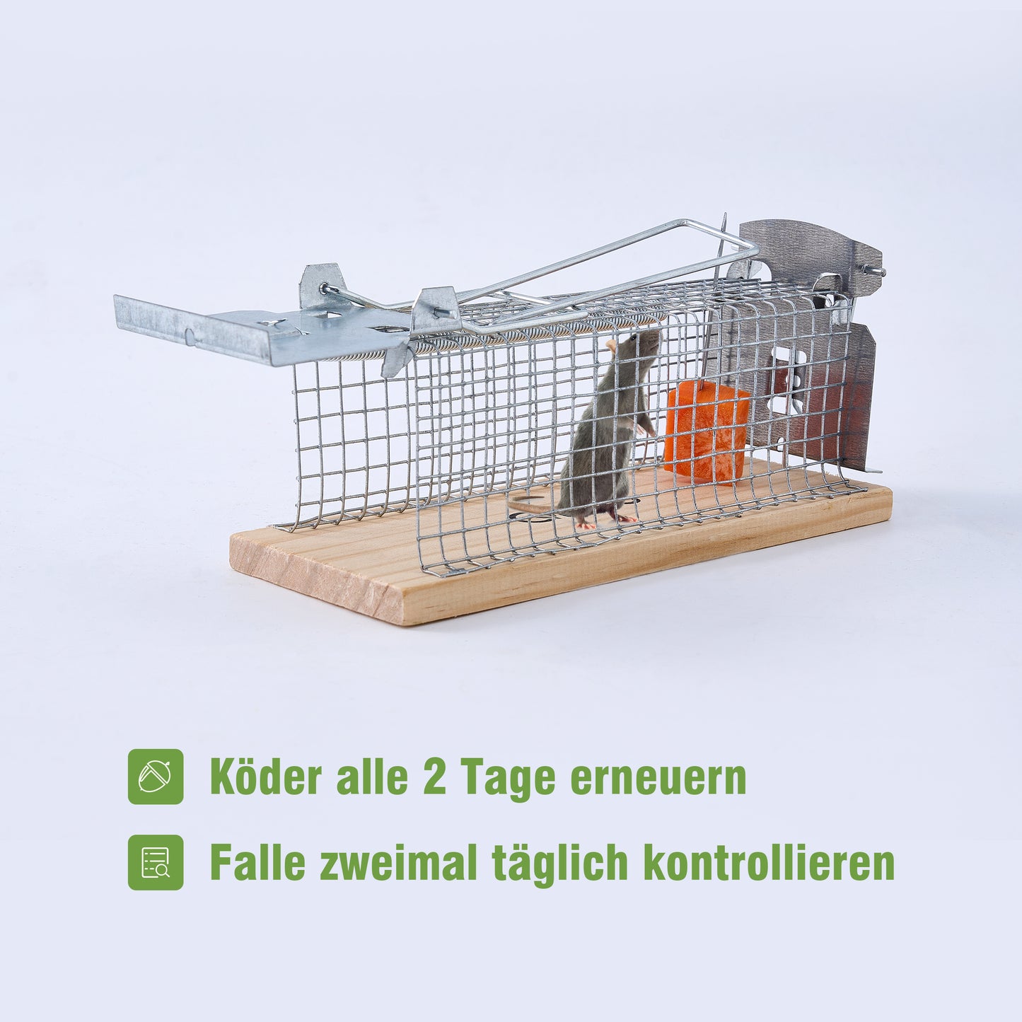4x Rattenfalle Lebendfalle 30cm Rattenfänger Mausefalle Köderfalle Käfigfalle XL