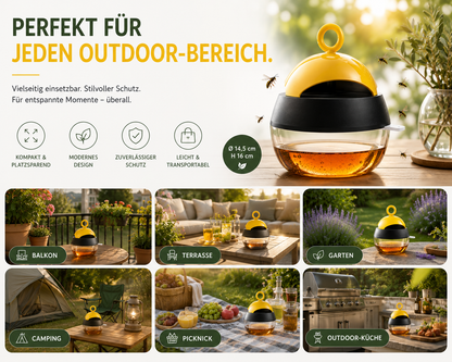 2x Wespenfalle Insektenfalle Fliegenfalle Tisch Haus Garten Wespenabwehr Qivee®