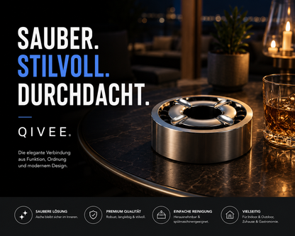 3x Aschenbecher Gluttöter Wind Balkon Bistro Rund Glut Killer Ascher Löscher Set