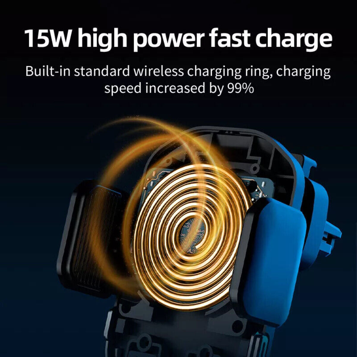 Auto Halterung Wireless Ladegerät KFZ Universal Handy Induktion Magnetisch 15W