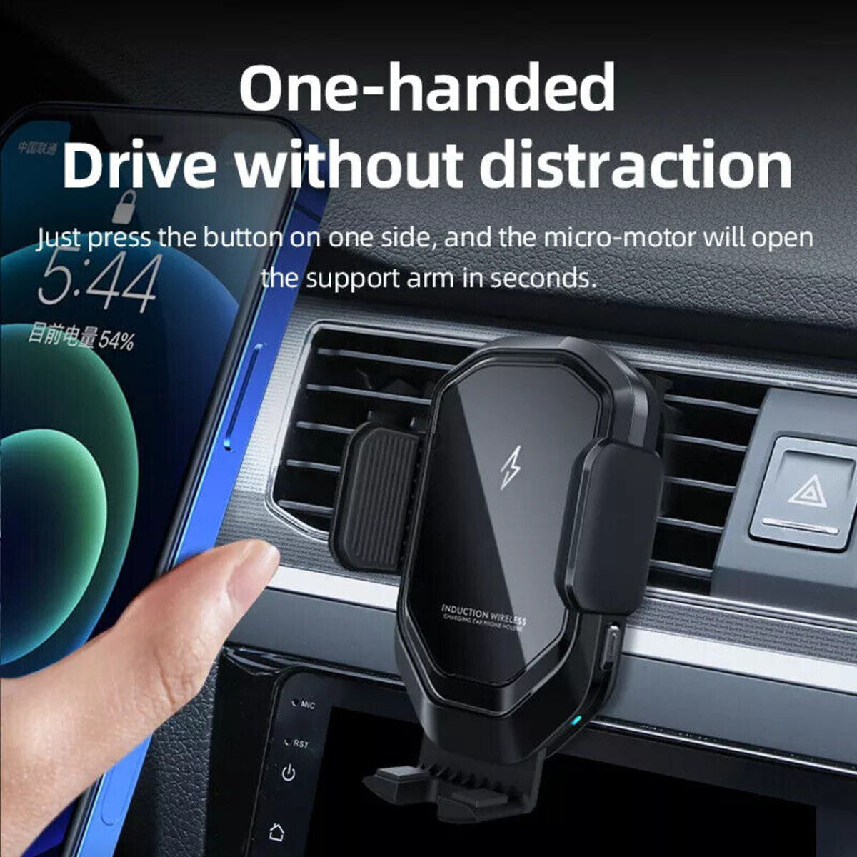 Auto Halterung Wireless Ladegerät KFZ Universal Handy Induktion Magnetisch 15W