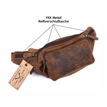 Bauchtasche Gürteltasche Hüfttasche Umhängetasche Crossbag Leder Sport Tasche