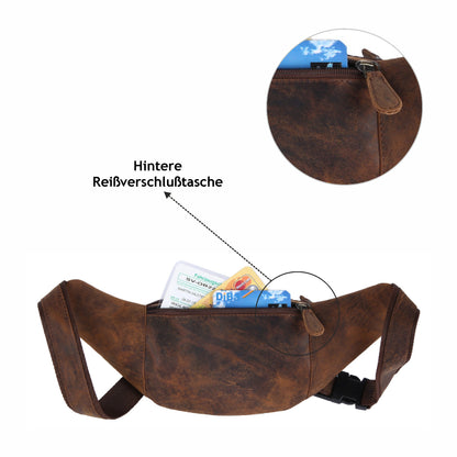 Bauchtasche Gürteltasche Hüfttasche Umhängetasche Crossbag Leder Sport Tasche