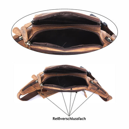 Bauchtasche Gürteltasche Hüfttasche Umhängetasche Crossbag Leder Sport Tasche