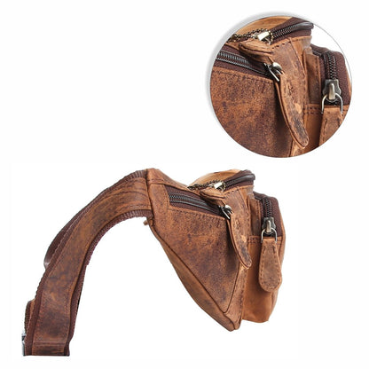 Bauchtasche Gürteltasche Hüfttasche Umhängetasche Crossbag Leder Sport Tasche