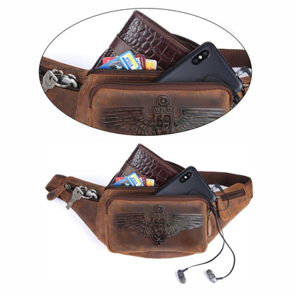 Bauchtasche Gürteltasche Hüfttasche Umhängetasche Crossbag Leder Sport Tasche