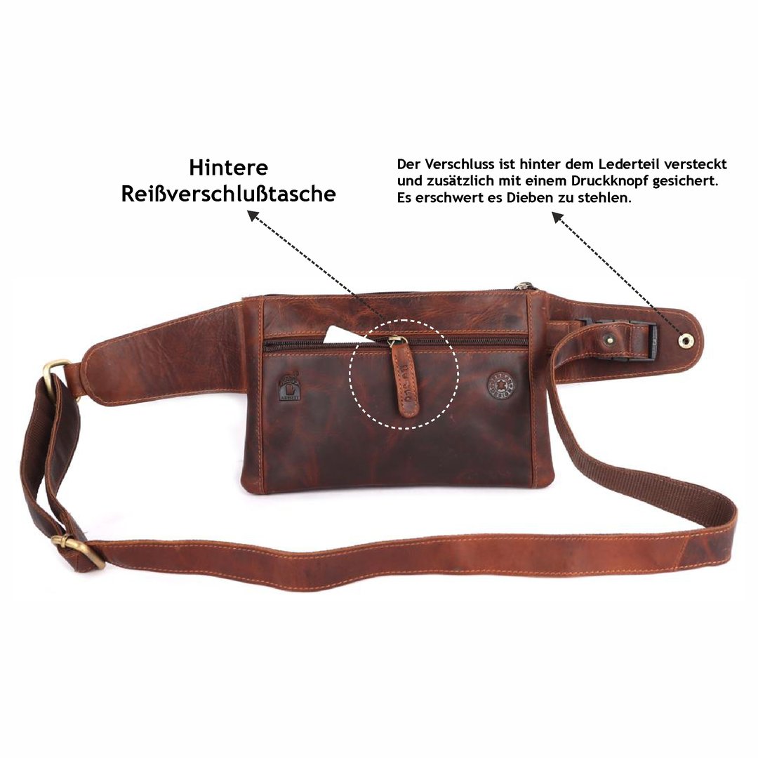 Bauchtasche Gürteltasche Hüfttasche Umhängetasche Crossbag Leder Sport Tasche