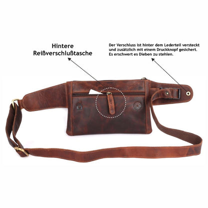 Bauchtasche Gürteltasche Hüfttasche Umhängetasche Crossbag Leder Sport Tasche