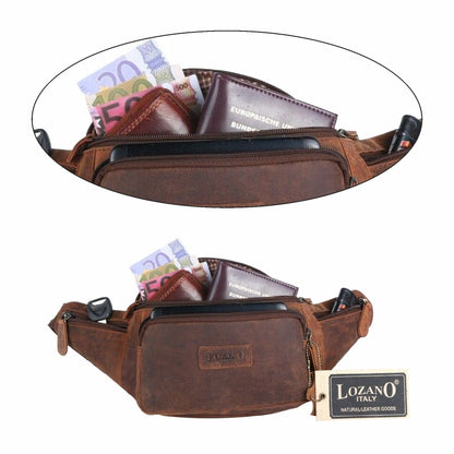 Bauchtasche Gürteltasche Hüfttasche Umhängetasche Crossbag Leder Sport Tasche