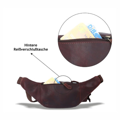 Bauchtasche Gürteltasche Hüfttasche Umhängetasche Crossbag Leder Sport Tasche