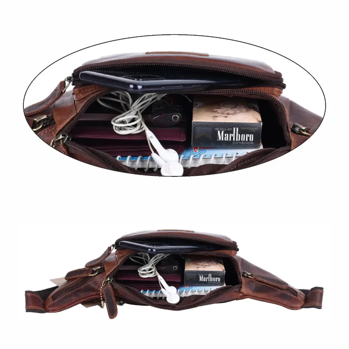 Bauchtasche Gürteltasche Hüfttasche Umhängetasche Crossbag Leder Sport Tasche