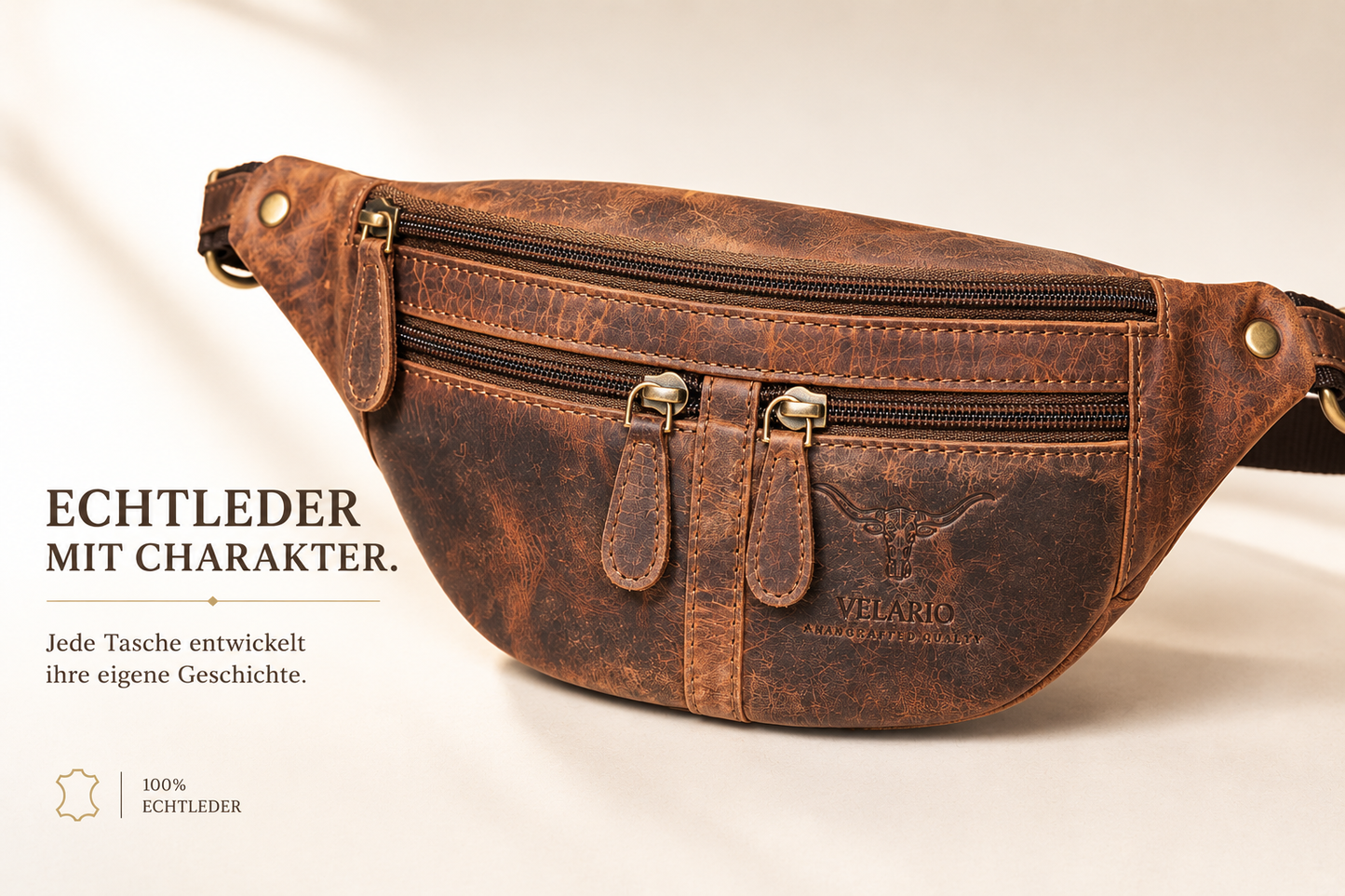 Bauchtasche echt Leder Gürteltasche Hüfttasche Umhängetasche Crossbag Tasche