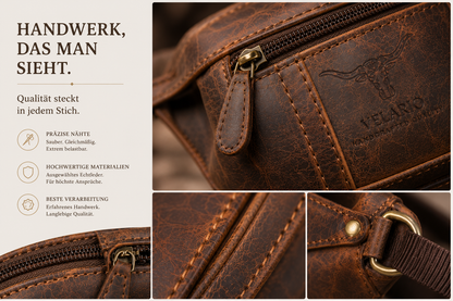 Bauchtasche echt Leder Gürteltasche Hüfttasche Umhängetasche Crossbag Tasche