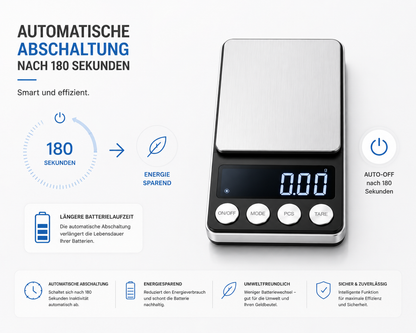 Digitale Feinwaage Taschenwaage 500 g 0,01 Waage Goldwaage Briefwaage Präzision